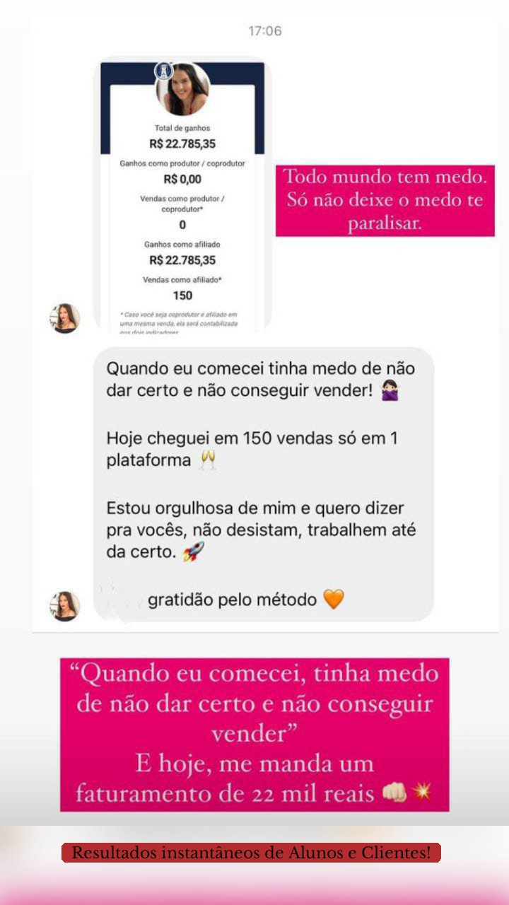 Resultados instantâneos de Alunos e Clientes!